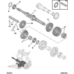Citroen Berlingo 2012-2015 Diesel Drive Gear