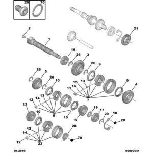 Citroen Berlingo 2008-2012 Petrol Driven Pinion