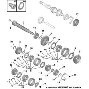 Citroen Nemo 2008-2015 Petrol Driven Pinion