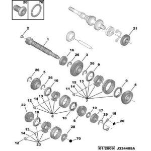 Citroen C3 2009-2013 Petrol Driven Pinion