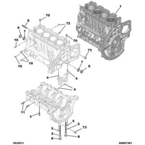 Citroen C3 Air Cross 2017-2021 Diesel Cylinder-Block Core-Plug