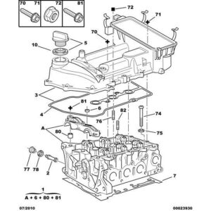 Citroen C1 2005-2009 Petrol Cylinder-Head Fitting