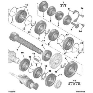 Citroen DS5 2011-2021 Petrol Bearing Secondary Kit