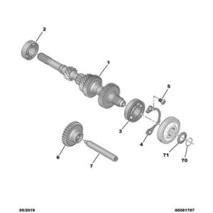 Citroen C3 Air Cross 2017-2021 Petrol Gear-Box Shaft Bearing