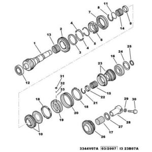 Citroen C-Crosser 2007-2012 Diesel Gear-Box Shaft Bearing