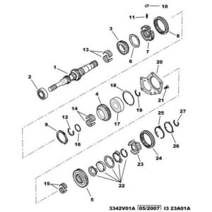 Citroen C-Crosser 2007-2012 Petrol Gear-Box Shaft Bearing