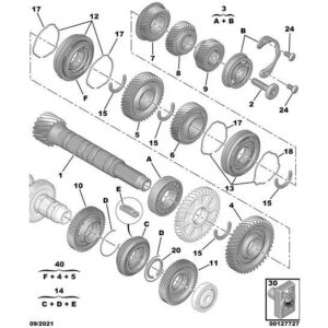 Citroen Dispatch 2016-2020 Diesel Manual Gearbox Synchroniser