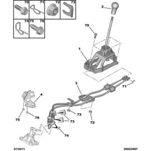 Citroen C1 2005-2009 Diesel Gearshift Control Lever