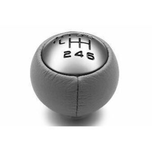 Citroen C8 2002-2014 Gear Lever Knob For 6-Speed Manual Gearbox Grey Leather And Aluminium
