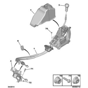 Citroen C4 2010-2013 Gear Lever Knob