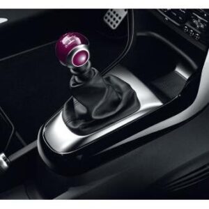 Citroen DS3 2010-2022 Gear Lever Knob For 6-Speed Manual Gearbox Carmen Red In Satin Chrome Zamak