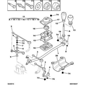 Citroen Xsara 2000-2004 Petrol Gearshift Control Lever Gaiter