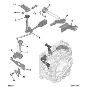 Citroen C8 2002-2008 Petrol Agb Selecting Lever