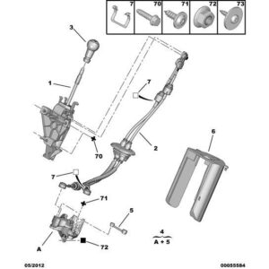Citroen Berlingo 2012-2015 Diesel Control Cable Retaining Clip