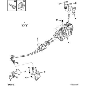 Citroen C3 2002-2005 Petrol Gear Selection Control Cable