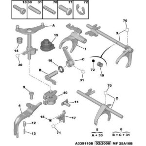 Citroen Nemo 2008-2015 Petrol Gear-Box Control Lever Spring
