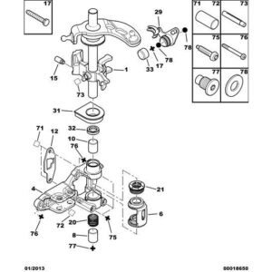 Citroen DS5 2011-2021 Petrol Gearshift Control Lever Spacer