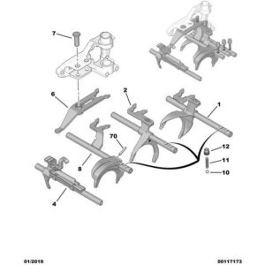 Citroen Berlingo 2018-2021 Diesel Reverse Gear Rocker Shaft