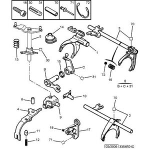 Citroen C3 2002-2005 Petrol Fork Shaft