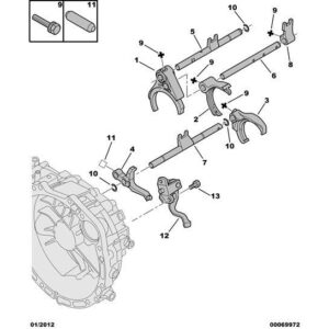 Citroen C-Crosser 2007-2012 Petrol Manual Gear-Box Fork 3+4