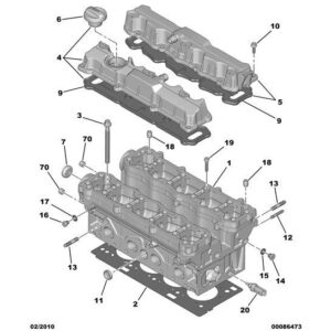 Citroen C2 2003-2007 Petrol Engine Oil Filler Plug