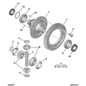 Citroen Xsara 2000-2004 Petrol Differential Bearing