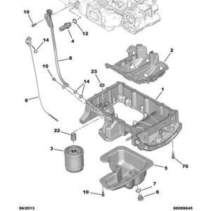 Citroen C3 Air Cross 2017-2021 Petrol Engine Draining Plug Gasket
