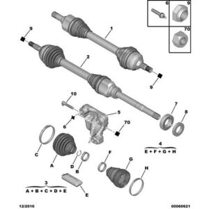 Citroen C3 Air Cross 2017-2021 Diesel Drive Shaft Bearing