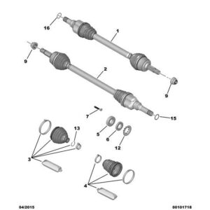 Citroen C3 Air Cross 2017-2021 Diesel Drive Shaft Bush