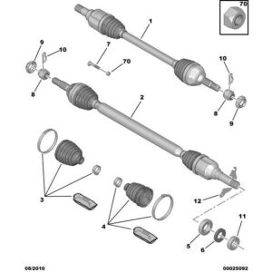 Citroen DS3 2010-2022 Petrol Drive Shaft Deflector