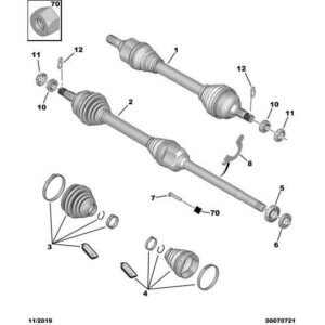 Citroen Berlingo 2012-2015 Diesel Drive-Shaft New