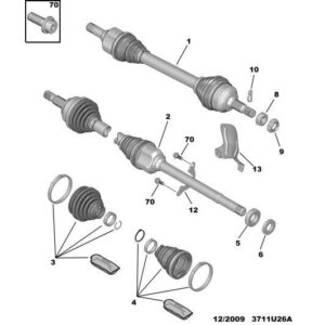 Citroen DS5 2011-2021 Petrol Drive-Shaft New