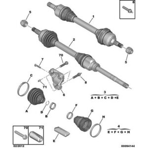 Citroen C3 2002-2005 Petrol Drive-Shaft New Right