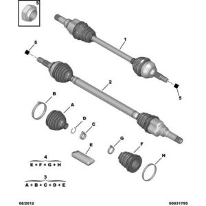 Citroen C3 2002-2005 Petrol Drive-Shaft New Right