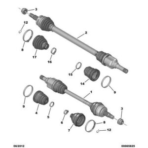 Citroen Nemo 2008-2015 Petrol Drive-Shaft Boot Ring