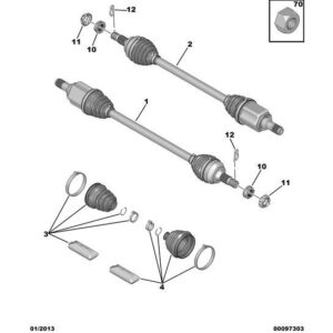 Citroen Berlingo 2012-2015 Diesel Holding Pin