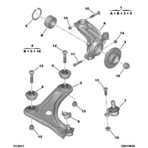 Citroen DS3 2010-2022 Petrol Front Hub Bearing