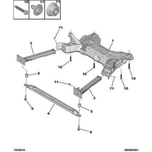 Citroen Berlingo 2015-2018 Petrol (Mul) Flanged Screw