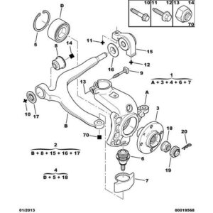 Citroen C5 2001-2004 Diesel Ball Joint Suspension