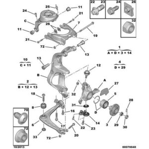 Citroen C5 2004-2008 Petrol Ball Joint Suspension