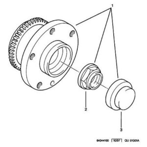 Citroen Dispatch 1994-2006 Diesel Wheel Hub Fixing Nut