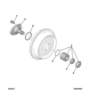 Citroen C4 Catcus 2014-2018 Diesel Wheel Hub Fixing Nut