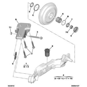 Citroen C3 2002-2005 Petrol Wheel Hub Plug