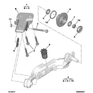 Citroen C2 2003-2007 Petrol Wheel Hub Plug