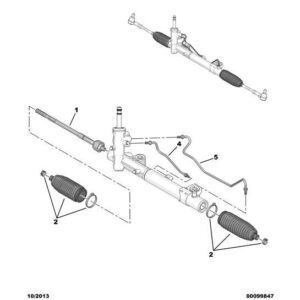 Citroen C-Crosser 2007-2012 Diesel Steering Connection Rod Kit