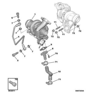 Citroen C3 2002-2005 Petrol Turbo Oil Return Pipe