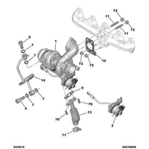 Citroen DS3 2010-2022 Diesel Turbo Oil Return Pipe