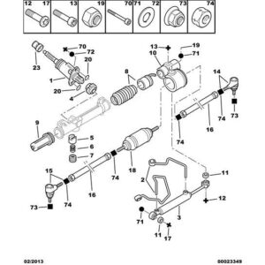 Citroen Saxo 1996-2004 Steering Rod Balljoint Kit Left