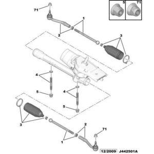 Citroen DS3 2010-2022 Petrol Steering Rod Balljoint Kit