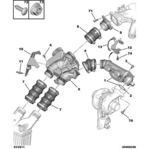 Citroen C2 2007-2009 Diesel Turbo Noise Reducer